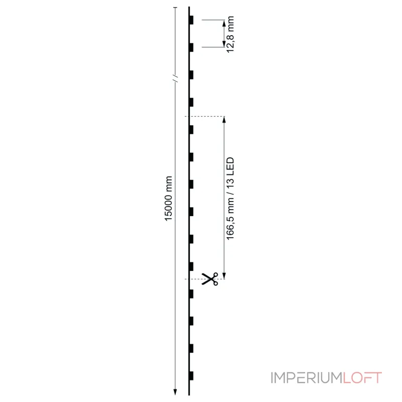 Гибкая светодиодная лента 2835-78-48В-3000К-15м Deko-Light 840318 от ImperiumLoft