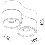 Спот Uni II Double Deko-Light 348175 от ImperiumLoft