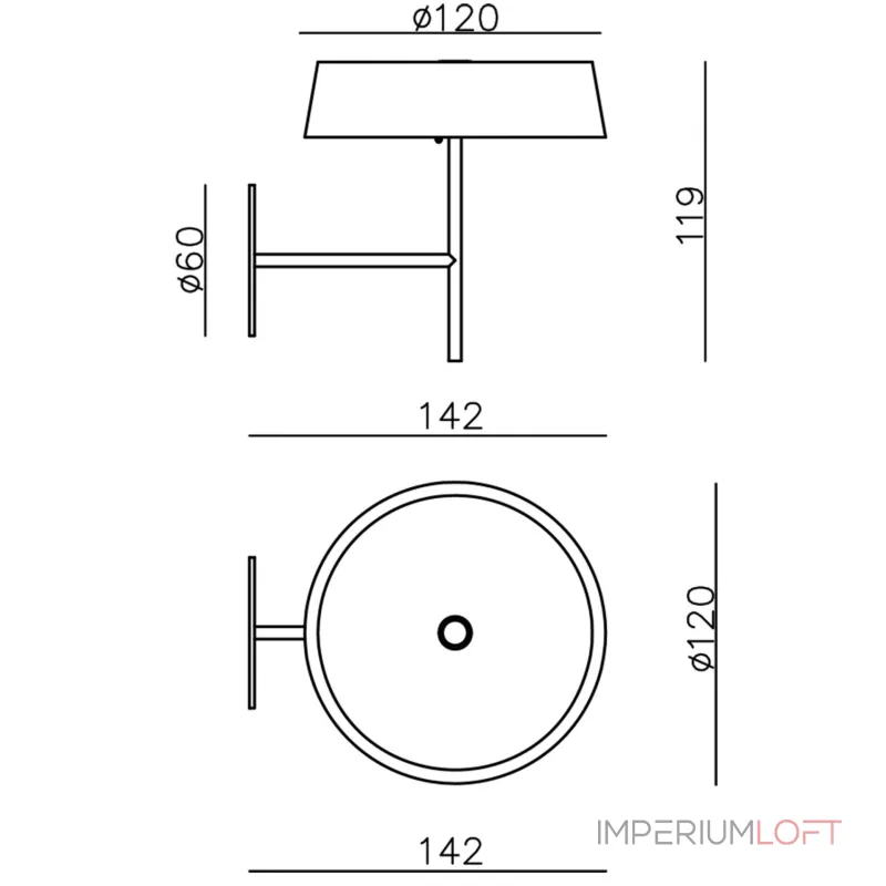 Настенный держатель для магнитного фонаря Deko-Light Miram Yellow 930622 от ImperiumLoft