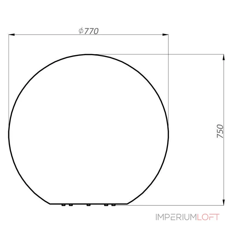 Уличный напольный светильник Deko-Light Ball light 836960 от ImperiumLoft