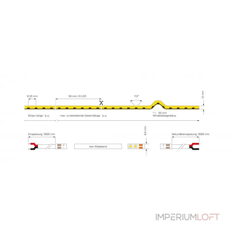 Гибкая светодиодная лента Deko-Light D Flex Line IP44 3000K 840376 от ImperiumLoft
