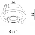 Встраиваемый светильник Deko-Light Bellatrix 565341 от ImperiumLoft