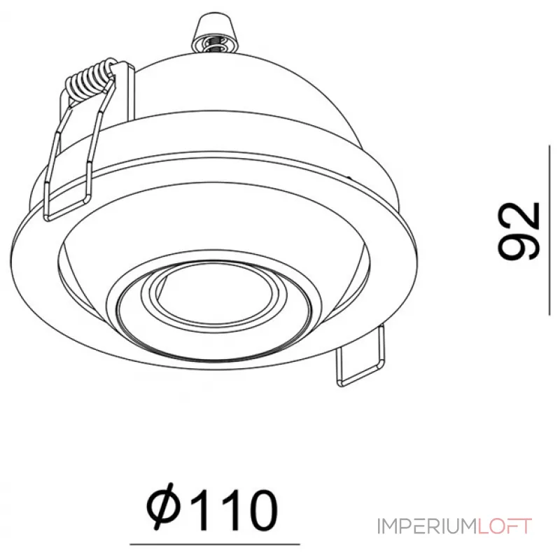 Встраиваемый светильник Deko-Light Bellatrix 565341 от ImperiumLoft