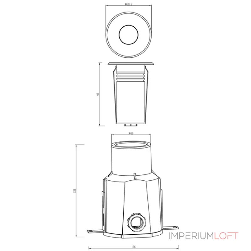 Подводный фонарь Deko-Light Snapper 740007 от ImperiumLoft