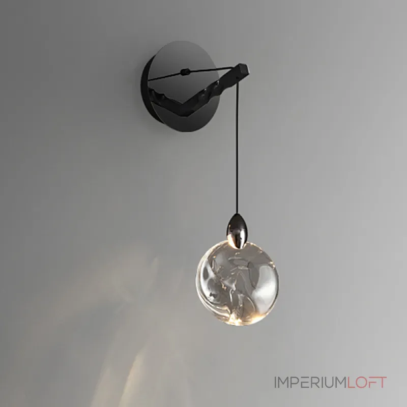 Светильник настенный Delight Collection Colvin MT9176-1WB pearl black от ImperiumLoft