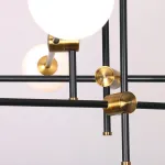 Люстра на штанге Delight Collection Bistro Globe 9389P/6 black/gold от ImperiumLoft