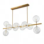 Люстра на штанге Delight Collection Globe Mobile KG0965P-10L brass