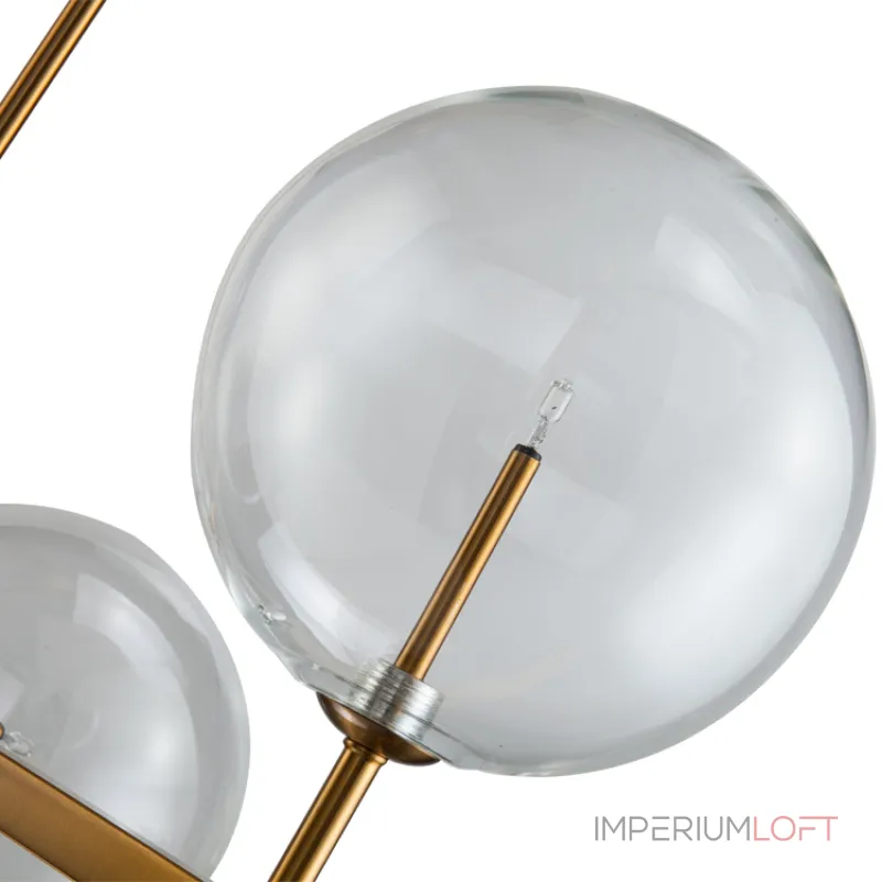 Люстра на штанге Delight Collection Globe Mobile KG0965P-10L brass