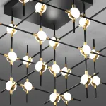 Потолочный светильник Delight Collection Molecular MX18001067-36A black/gold от ImperiumLoft