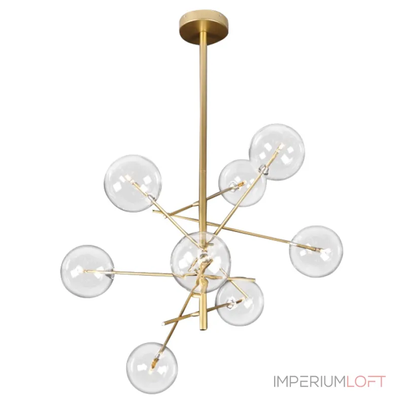 Люстра на штанге Delight Collection Globe Mobile 9307P-8A gold от ImperiumLoft