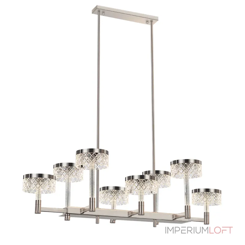 Люстра на штанге Delight Collection Diamond cut MD21020075-8B satin nickel Люстра на штанге Delight Collection Diamond cut MD21020075-8B satin nickel