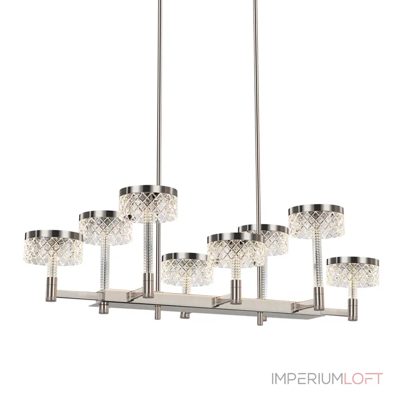 Люстра на штанге Delight Collection Diamond cut MD21020075-8B satin nickel Люстра на штанге Delight Collection Diamond cut MD21020075-8B satin nickel