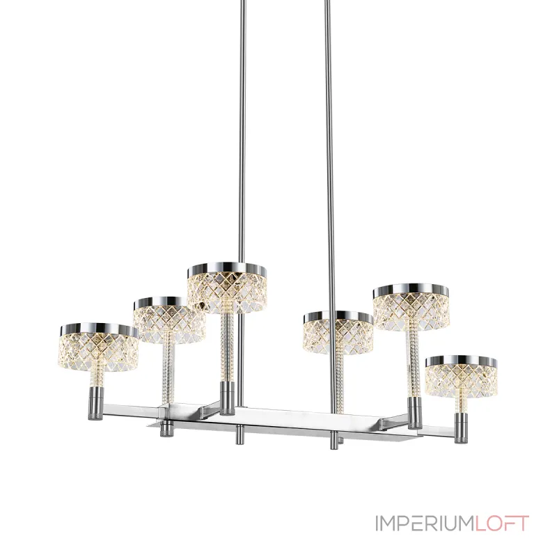 Люстра на штанге Delight Collection Diamond cut MD21020075-6B chrome Люстра на штанге Delight Collection Diamond cut MD21020075-6B chrome