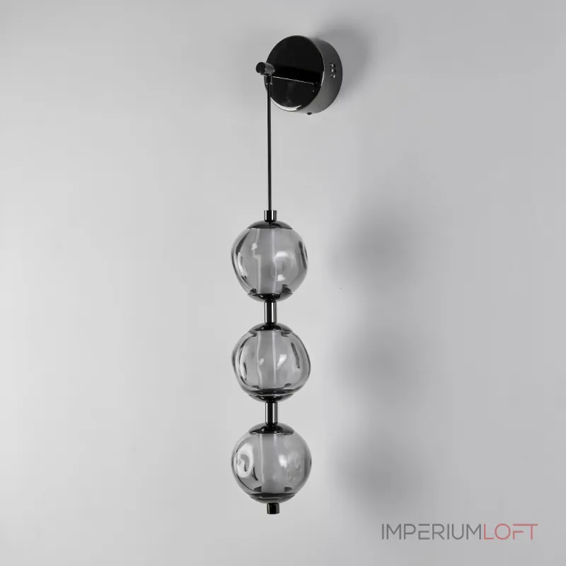 Настенный светильник Delight Collection OB2437 pearl black/smoke от ImperiumLoft