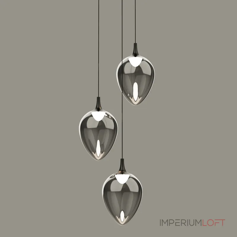 Подвесной светильник Delight Collection MD24001012 MD24001012-3A black/smoky от ImperiumLoft Подвесной светильник Delight Collection MD24001012 MD24001012-3A black/smoky от ImperiumLoft