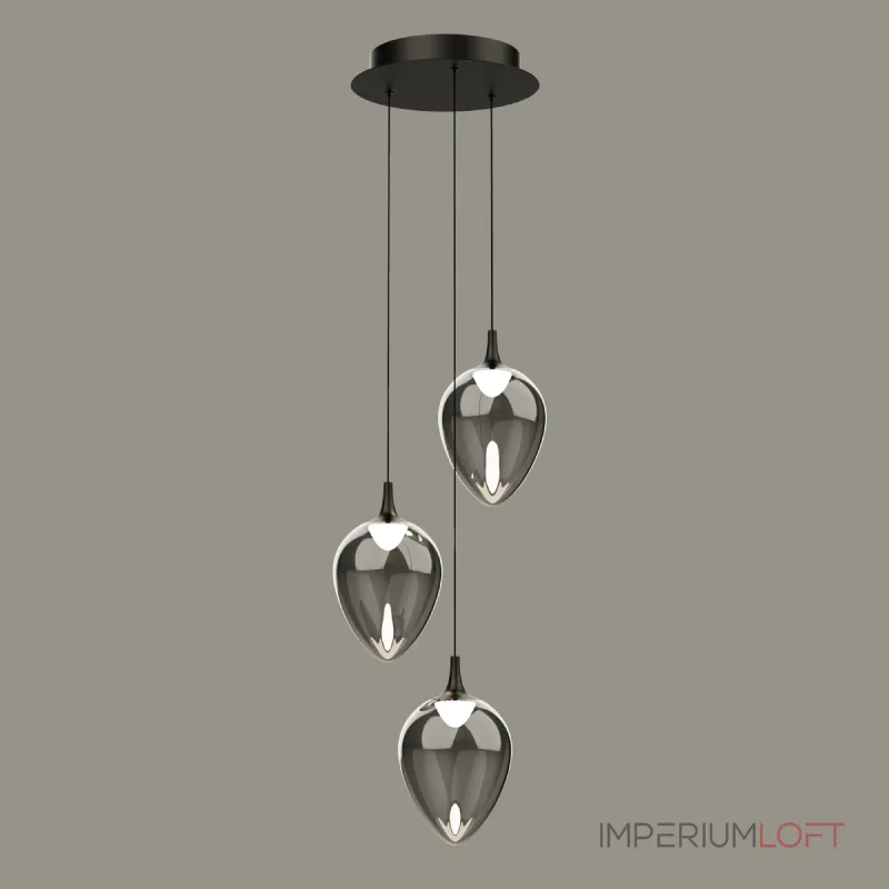 Подвесной светильник Delight Collection MD24001012 MD24001012-3A black/smoky от ImperiumLoft Подвесной светильник Delight Collection MD24001012 MD24001012-3A black/smoky от ImperiumLoft