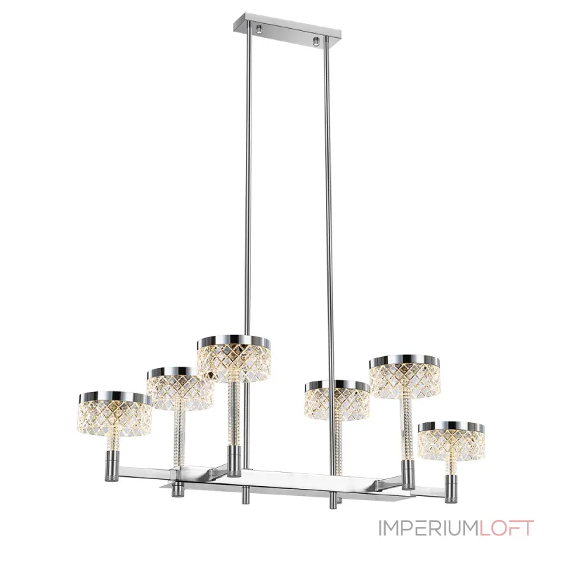 Люстра на штанге Delight Collection Diamond cut MD21020075-6B chrome Люстра на штанге Delight Collection Diamond cut MD21020075-6B chrome