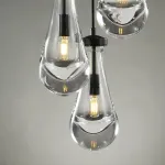 Подвесной светильник Delight Collection Raindrop MT9093-1H black brushed gold