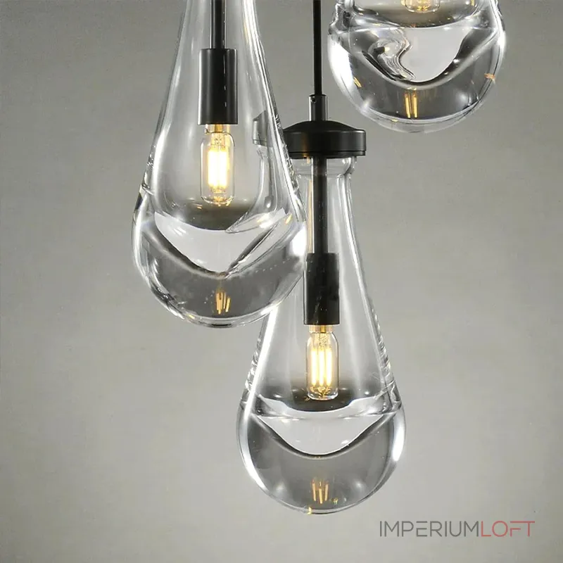 Подвесной светильник Delight Collection Raindrop MT9093-1H black brushed gold