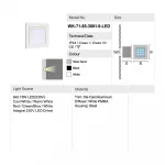 Встраиваемый светильник Delight Collection 7185 71-85-3001-H-9 cool white silver от ImperiumLoft