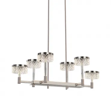 Люстра на штанге Delight Collection Diamond cut MD21020075-6B satin nickel Люстра на штанге Delight Collection Diamond cut MD21020075-6B satin nickel