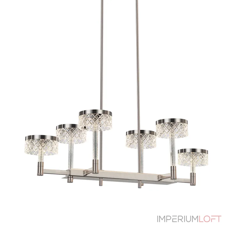 Люстра на штанге Delight Collection Diamond cut MD21020075-6B satin nickel