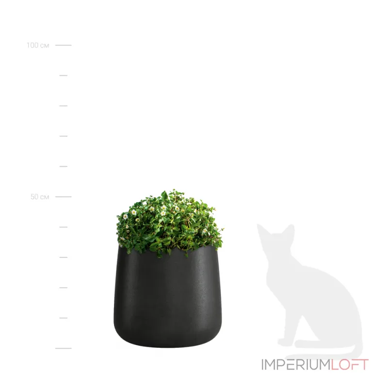 Кашпо Delight Collection Cone CONE NERO от ImperiumLoft