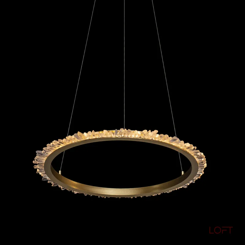 Подвесной светильник Delight Collection Quartz Halo MD20020154-1A satin gold