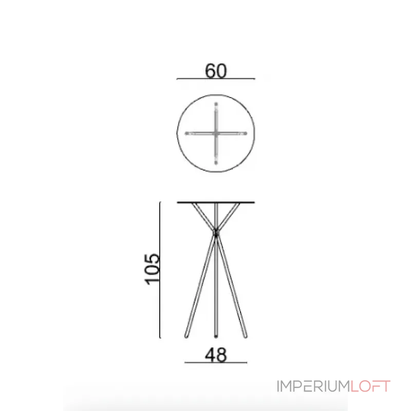 Приставной столик Delight Collection Lily Lily Bar Table от ImperiumLoft Приставной столик Delight Collection Lily Lily Bar Table от ImperiumLoft