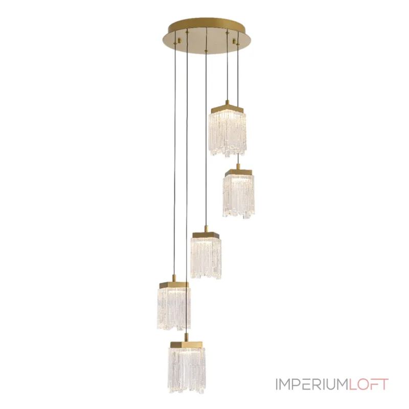 Подвесная люстра Delight Collection MD25020403 MD25020403-5A2 satin gold от ImperiumLoft