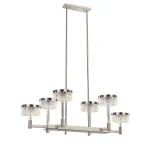 Люстра на штанге Delight Collection Diamond cut MD21020075-6B satin nickel