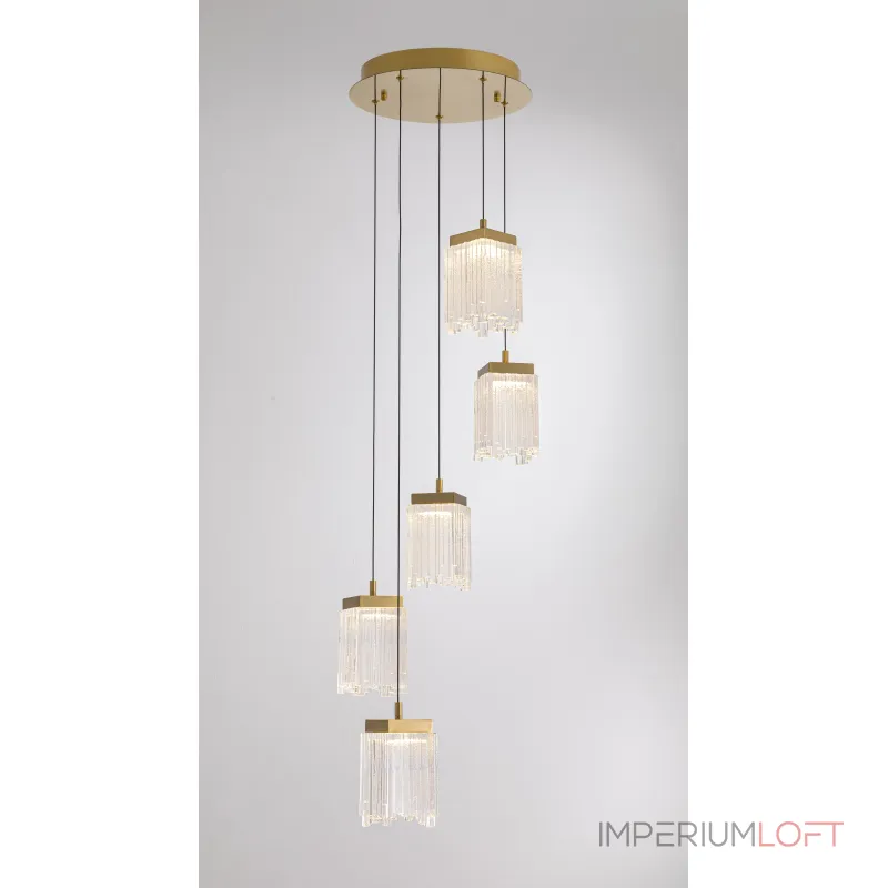 Подвесная люстра Delight Collection MD25020403 MD25020403-5A2 satin gold от ImperiumLoft