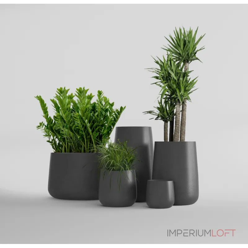 Кашпо Delight Collection Cone CONE NERO от ImperiumLoft