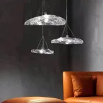 Подвесной светильник Delight Collection Manta 2049P/D250 silver/clear