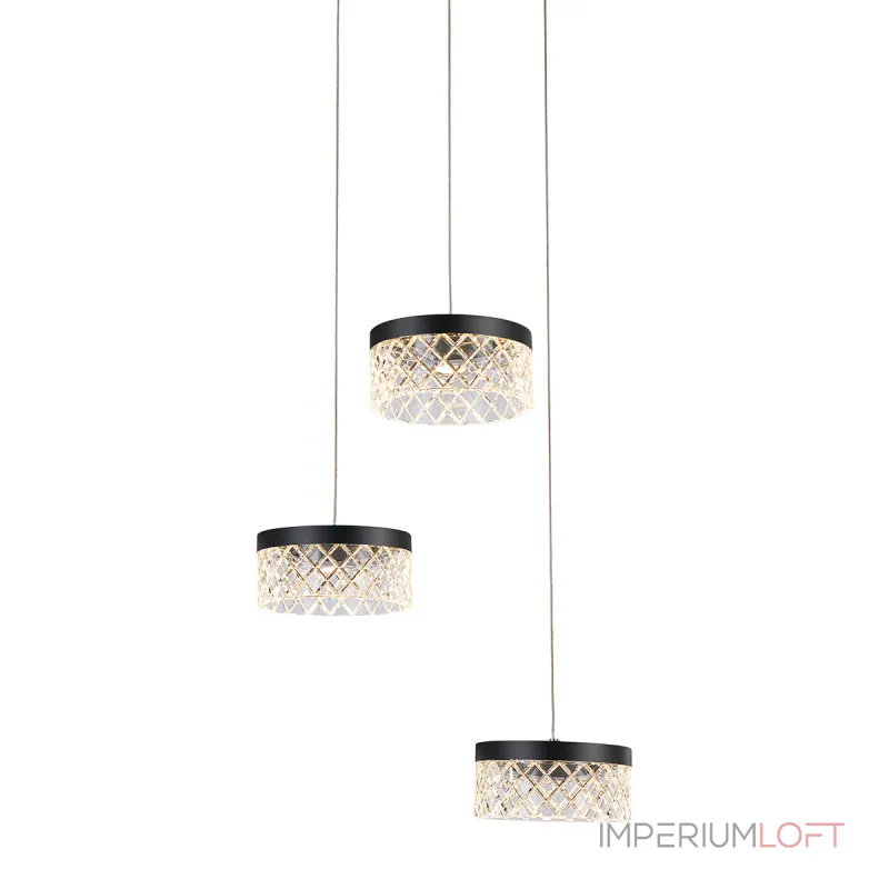 Подвесной светильник Delight Collection Diamond cut MD21020075-3A matt black Подвесной светильник Delight Collection Diamond cut MD21020075-3A matt black