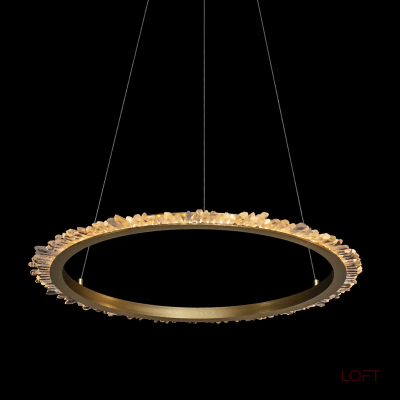 Подвесной светильник Delight Collection Quartz Halo MD20020154-1B satin gold Подвесной светильник Delight Collection Quartz Halo MD20020154-1B satin gold