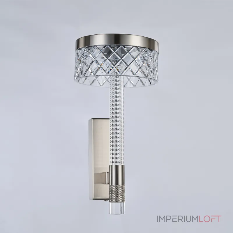 Настенный светильник Delight Collection Diamond cut MB21020075-1A satin nickel от ImperiumLoft Настенный светильник Delight Collection Diamond cut MB21020075-1A satin nickel от ImperiumLoft