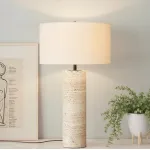 Настольная лампа Delight Collection Stone Table Lamp 5003T travertine от ImperiumLoft