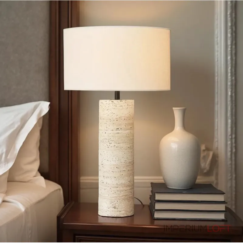 Настольная лампа Delight Collection Stone Table Lamp 5003T travertine от ImperiumLoft