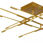Потолочный светильник Delight Collection Tubular MX18001070-12A gold от ImperiumLoft