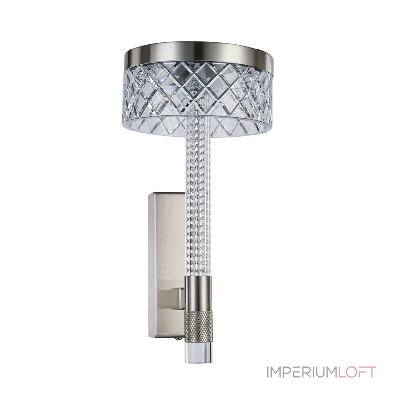 Настенный светильник Delight Collection Diamond cut MB21020075-1A satin nickel от ImperiumLoft Настенный светильник Delight Collection Diamond cut MB21020075-1A satin nickel от ImperiumLoft