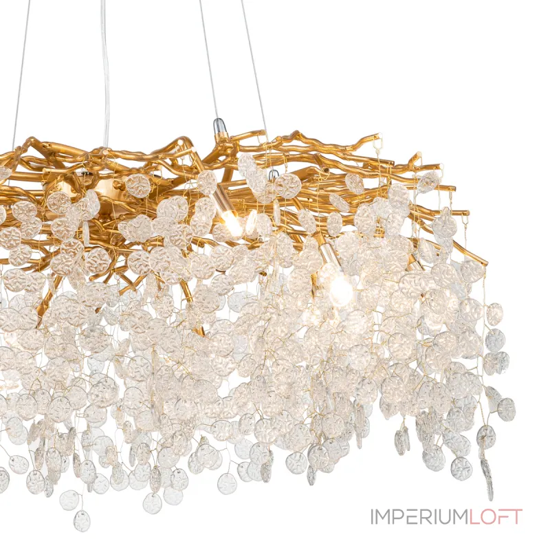 Подвесная люстра Delight Collection Shiro-noda FTB006R-100 brass/clear Подвесная люстра Delight Collection Shiro-noda FTB006R-100 brass/clear