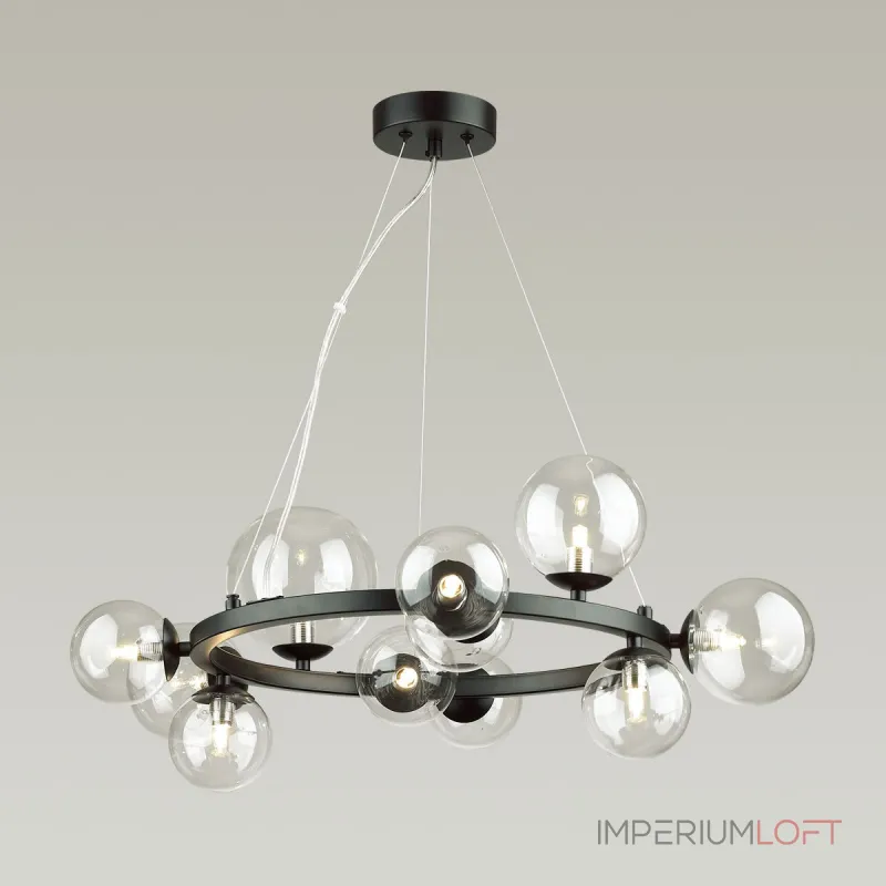 Подвесная люстра Delight Collection Art Deco Bubble OMG1075R black/clear Подвесная люстра Delight Collection Art Deco Bubble OMG1075R black/clear