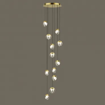 Подвесной светильник Delight Collection MD24001033 MD24001033-12A gold/clear Подвесной светильник Delight Collection MD24001033 MD24001033-12A gold/clear