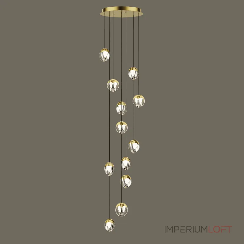 Подвесной светильник Delight Collection MD24001033 MD24001033-12A gold/clear Подвесной светильник Delight Collection MD24001033 MD24001033-12A gold/clear