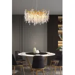 Подвесная люстра Delight Collection Shiro-noda FTB006R-100 brass/clear