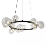 Подвесная люстра Delight Collection Art Deco Bubble OMG1075R black/clear