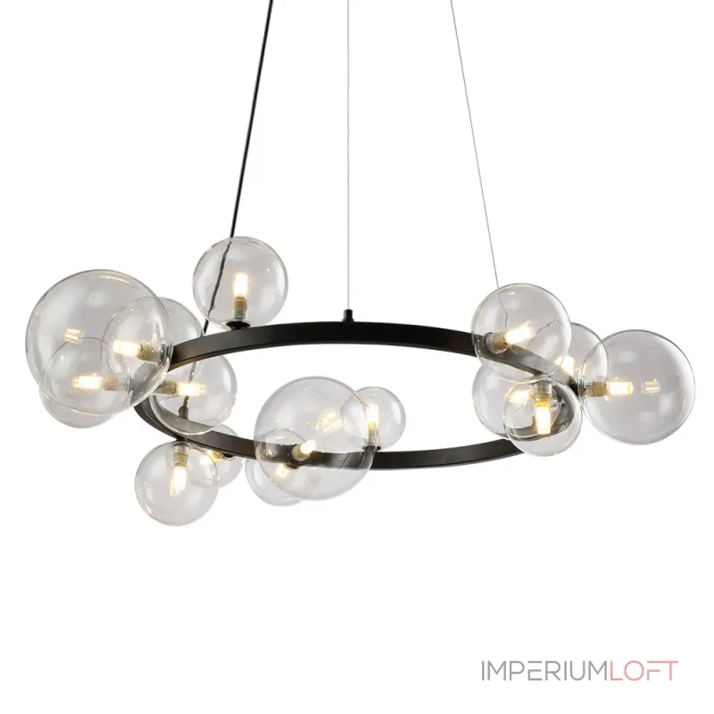 Подвесная люстра Delight Collection Art Deco Bubble OMG1075R black/clear Подвесная люстра Delight Collection Art Deco Bubble OMG1075R black/clear