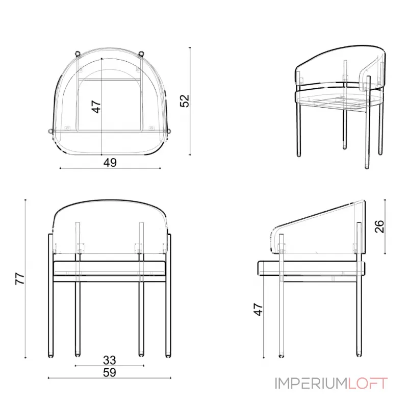 Стул Delight Collection Hola Hola Chair от ImperiumLoft
