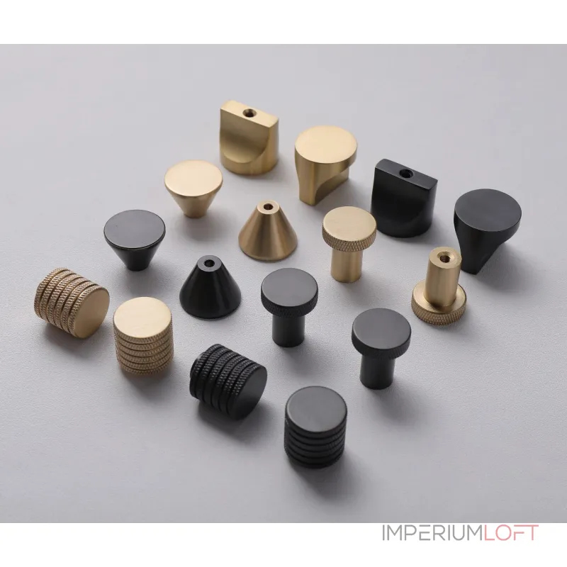 Ручка-кнопка Delight Collection HK001 HK002 brass от ImperiumLoft Ручка-кнопка Delight Collection HK001 HK002 brass от ImperiumLoft
